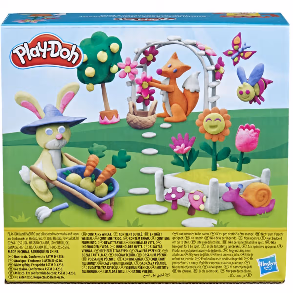 Play-Doh Assorted Bright Rainbow Dough Set Unisex, 3-4 Years, Pack of 9