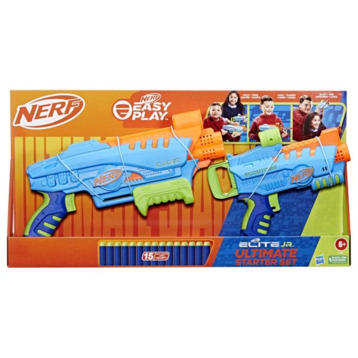 Nerf Elite Junior Ultimate Starter Set Unisex, 5-7 Years, Pack of 2