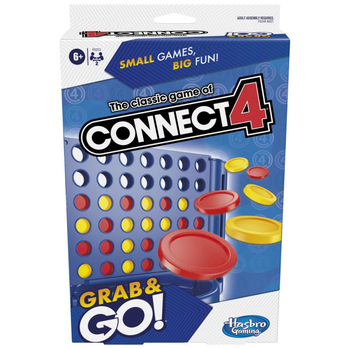 Hasbro Gaming Connect 4 Grab and Go Board Game Unisex, 5-7 Years