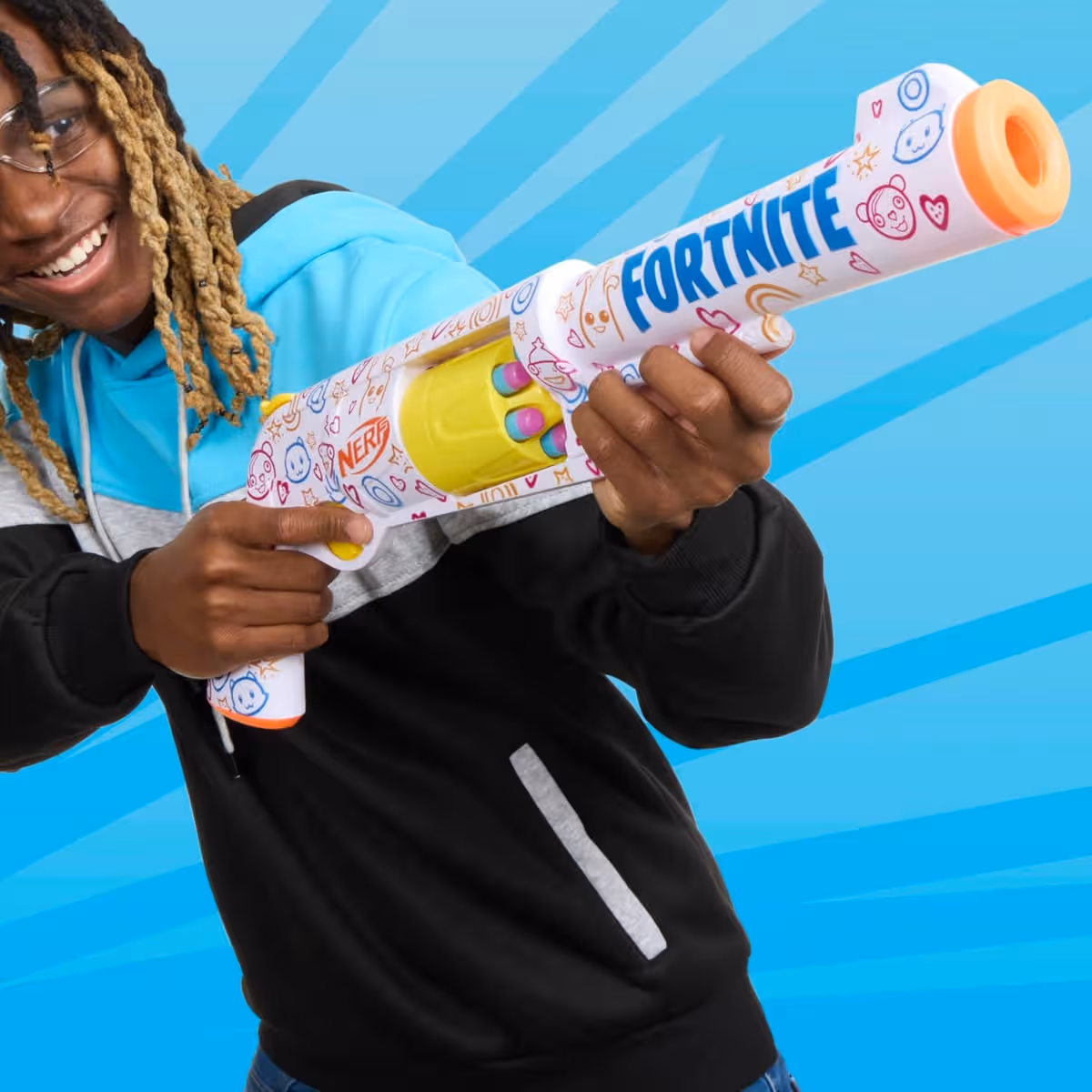 Hasbro Nerf Fortnite Frenz 4 Ever Blaster Toy Unisex, 8-10 Years