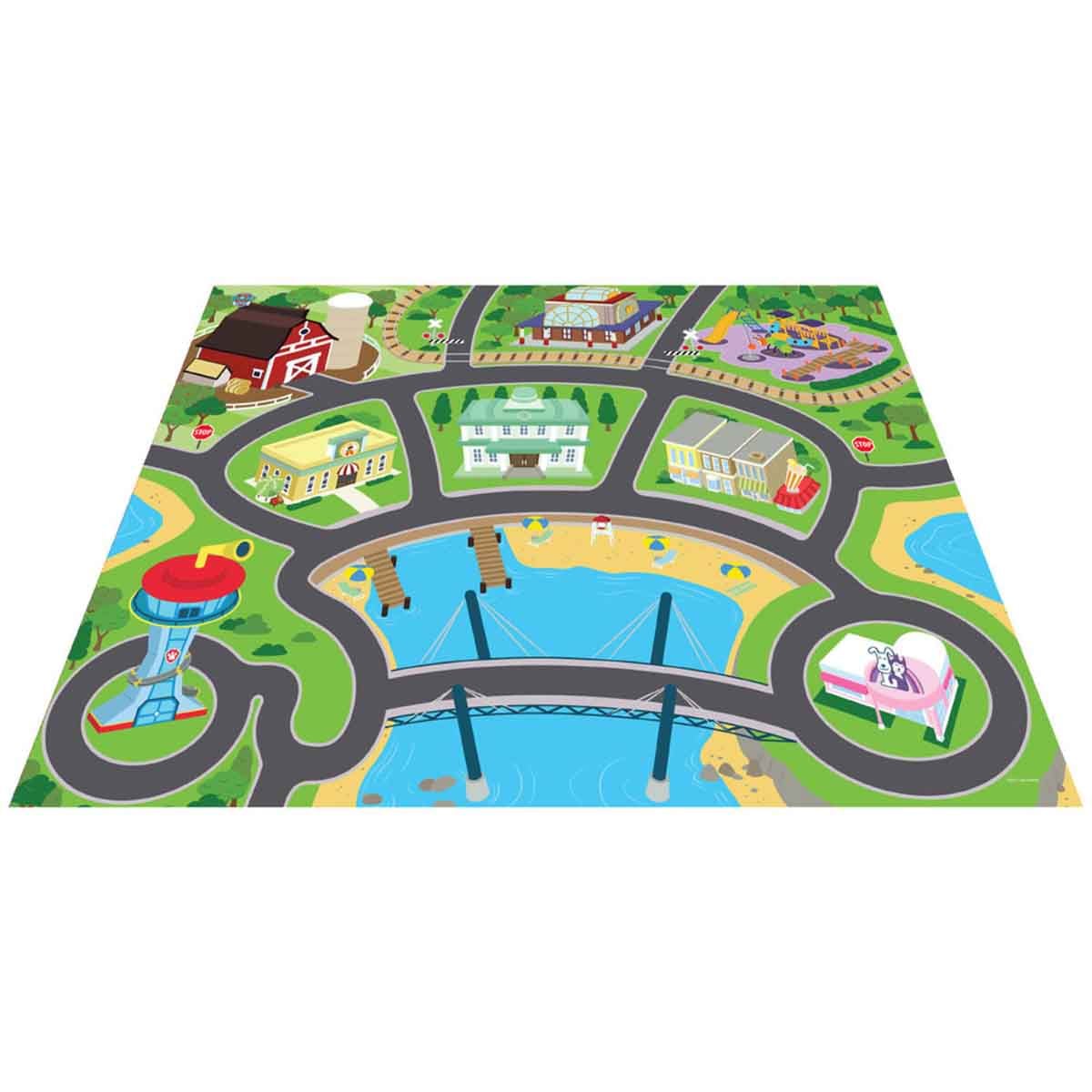 Mega Mat Paw Patrol Jumbo Playmat with 2 Vehicle Unisex, 3-4 Years