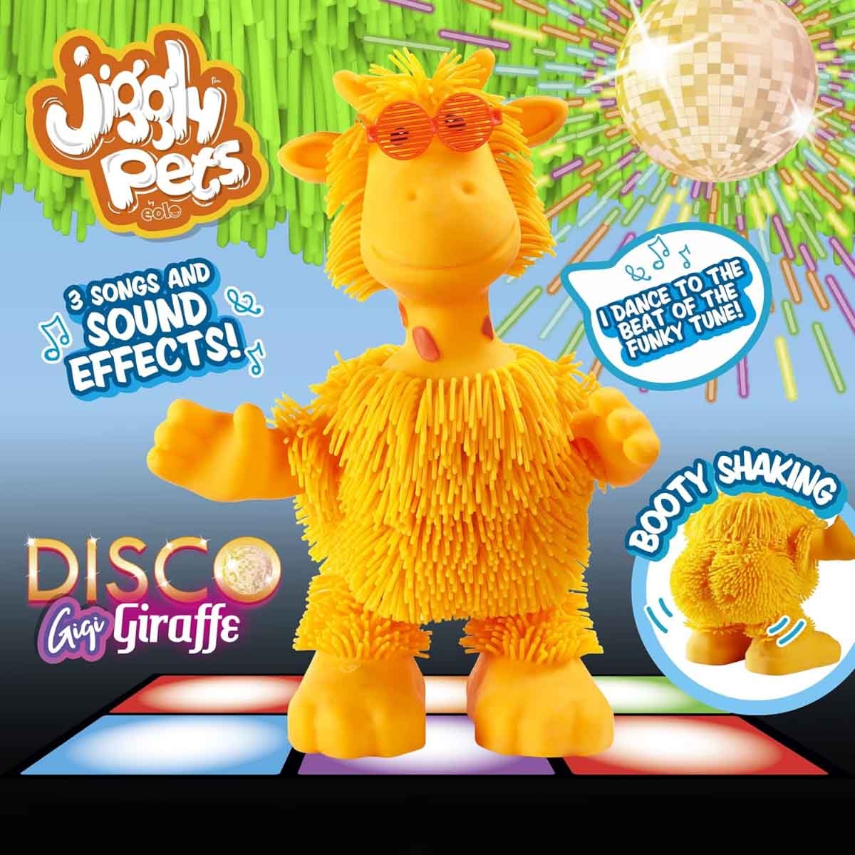 Jiggly Pets Gigi the Giraffe Dancing Toy Unisex, 5-7 Years