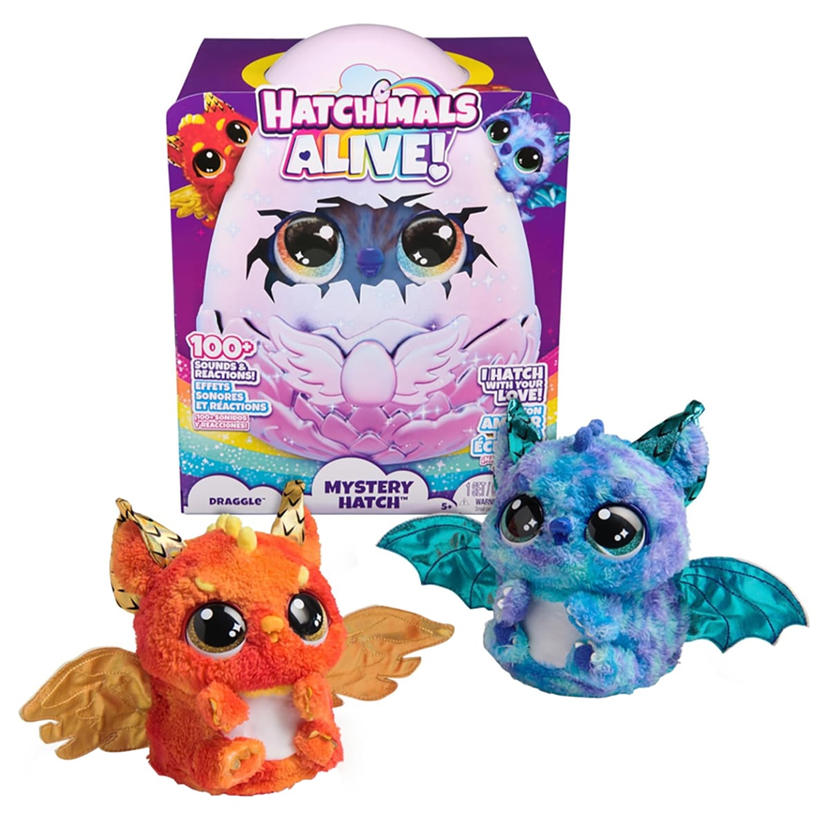 Hatchimals Alive Mystery Hatch Puppadee Assorted Interactive Plush Toy Unisex, 5-7 Years