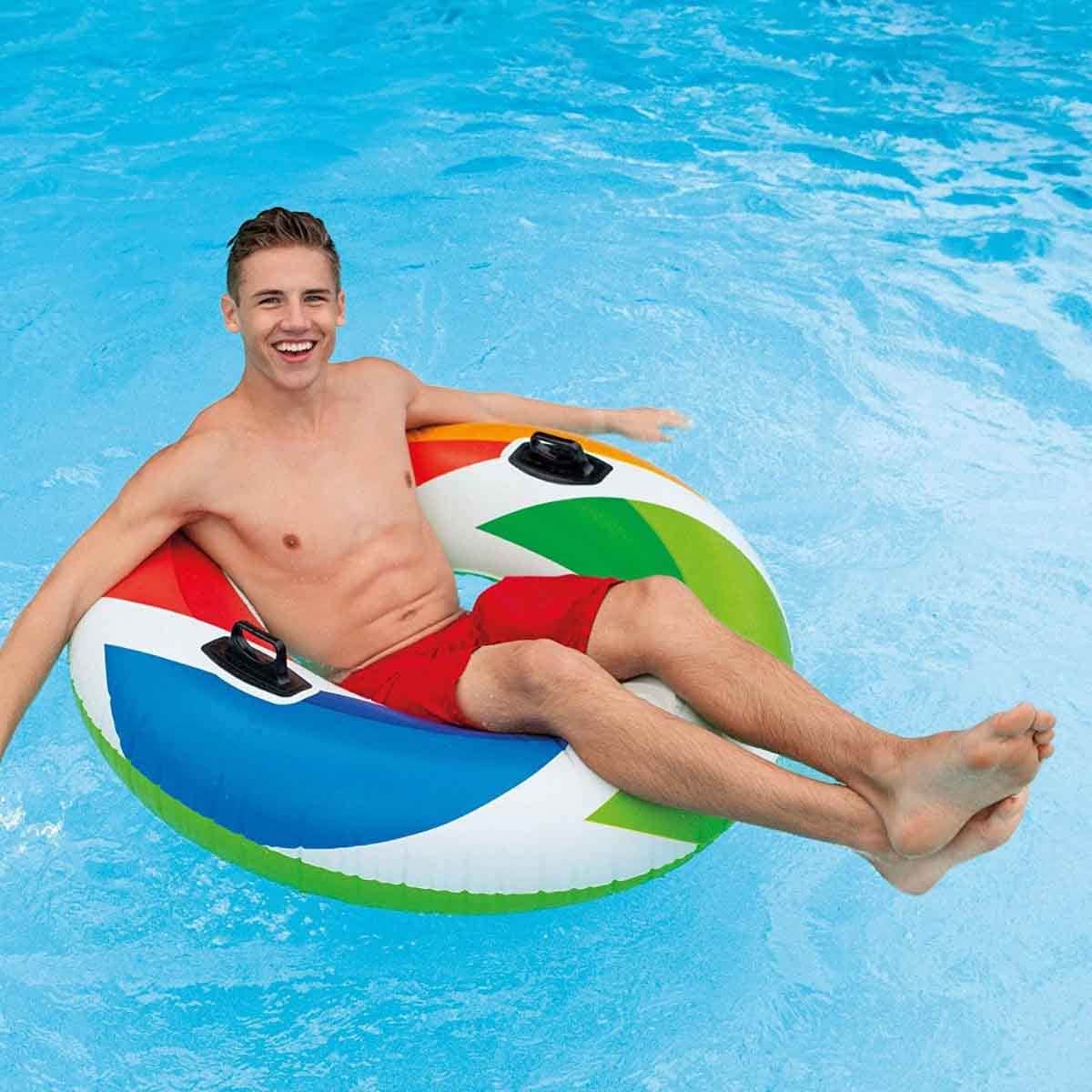 Intex Assorted Whirl Tube Pool Float Unisex, 3-4 Years