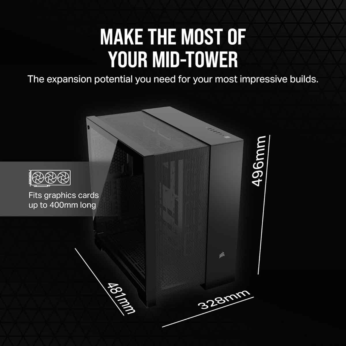 Corsair Black 6500D Airflow Mid-Tower ATX PC Case