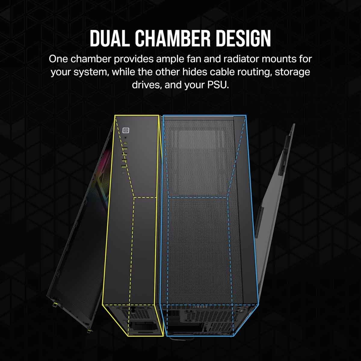 Corsair 6500X RGB ATX Dual-Chamber Gaming PC Case
