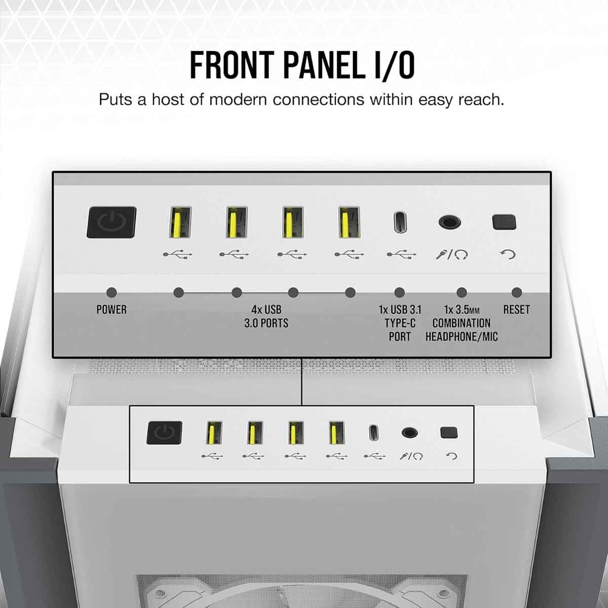 Corsair White 7000X RGB Full Tower ATX PC Case