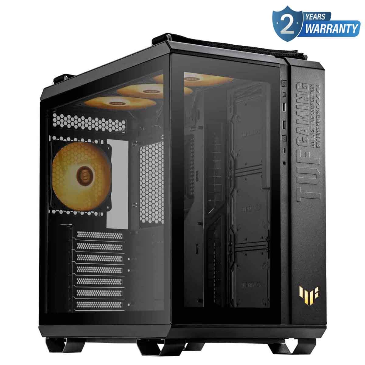 Asus Black TUF Gaming GT502 Horizon TG ARGB Mid-Tower Gaming PC Case