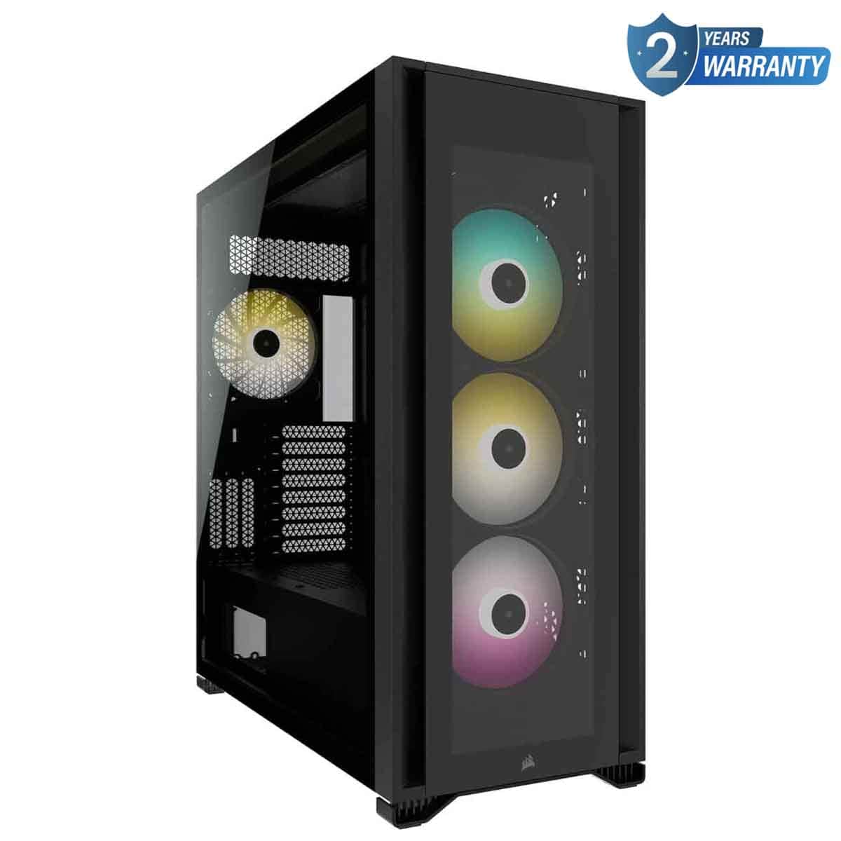 كورسير 7000X آر جي بي باللون الأسود هيكل كمبيوتر كامل البرج ATX