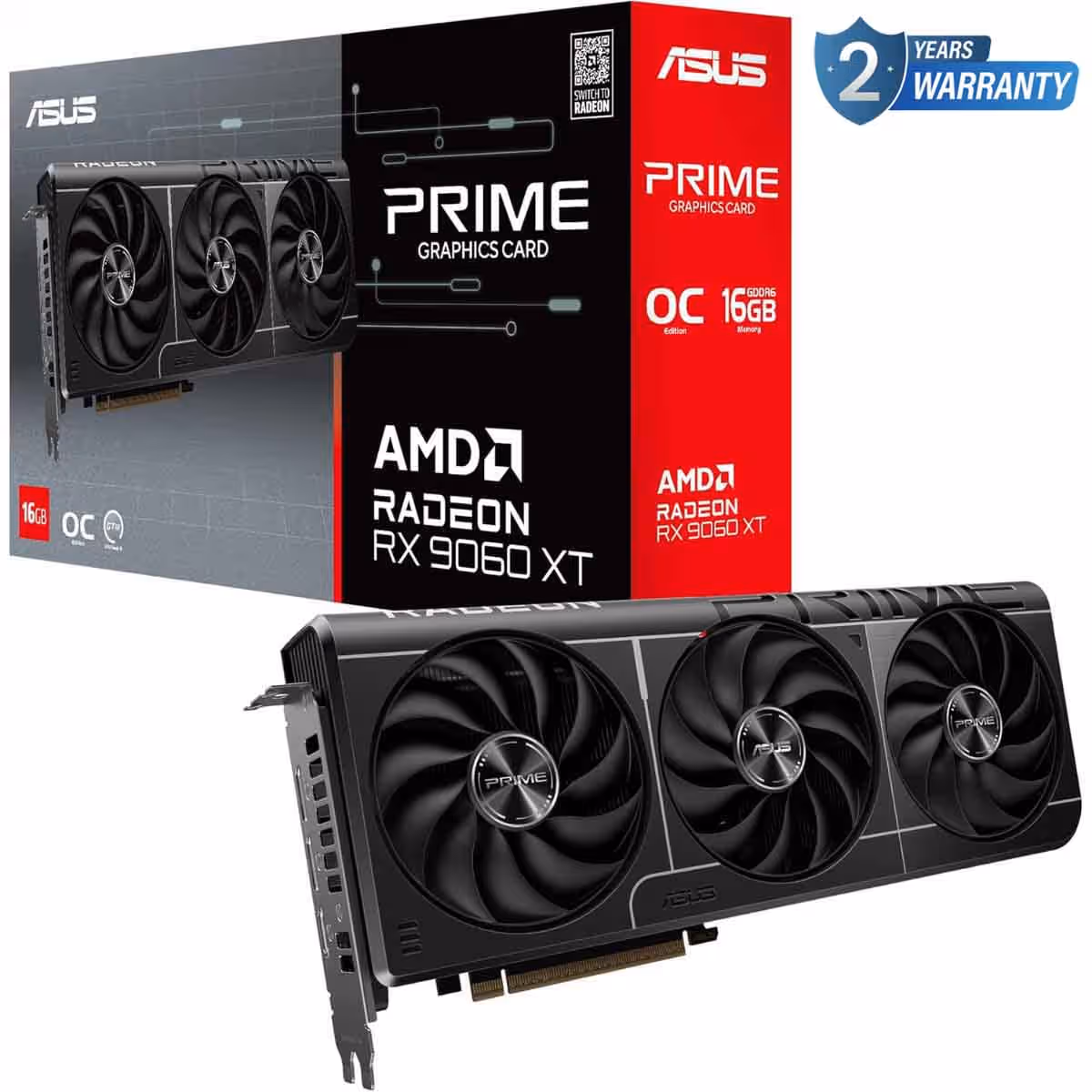 Asus Prime RX 9060 XT OC 16GB Graphics Card