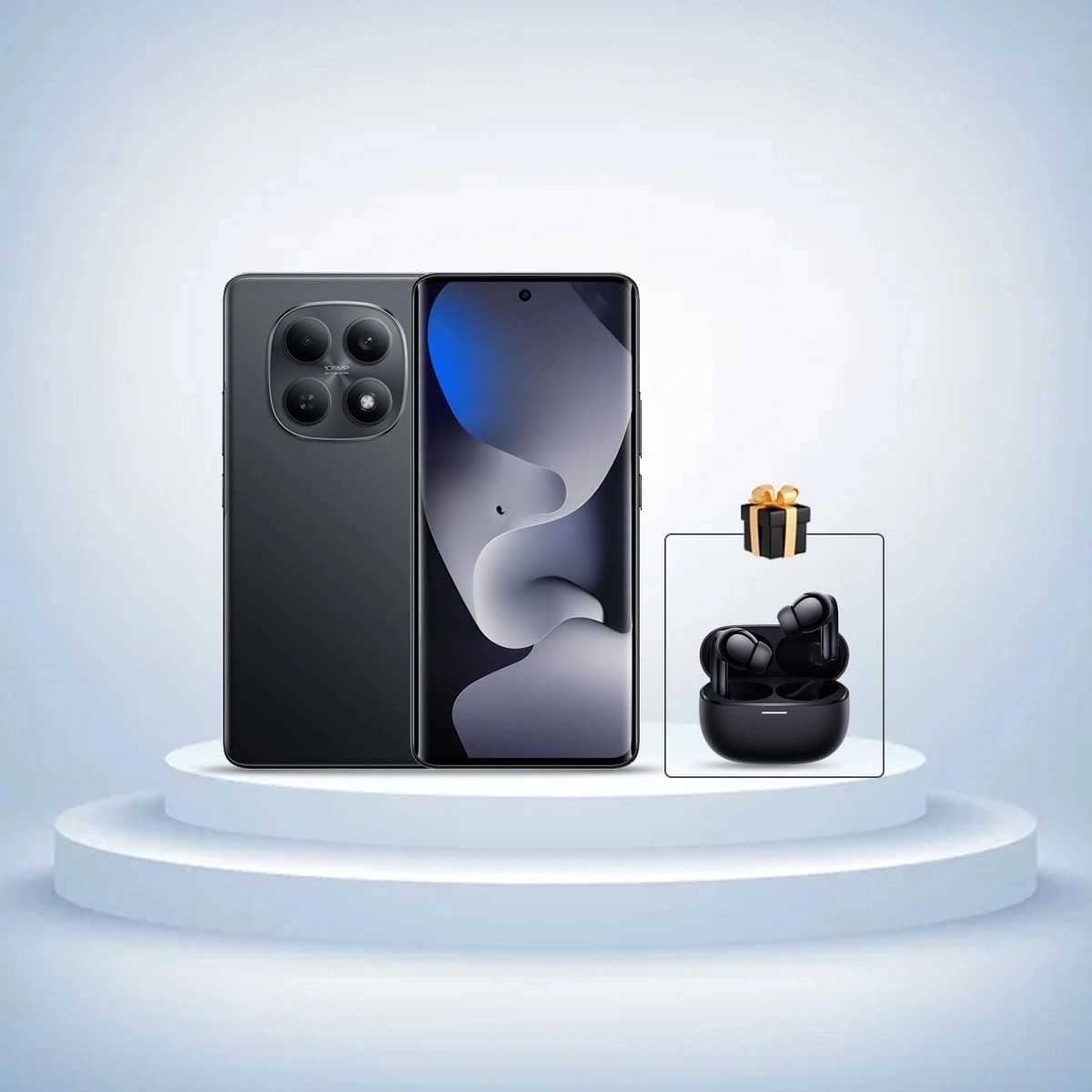 Xiaomi Redmi Note15 Pro 5G Android Smartphone (8GB RAM, 256GB Storage) - Black, KSA Version with Free Xiaomi Buds5 Pro