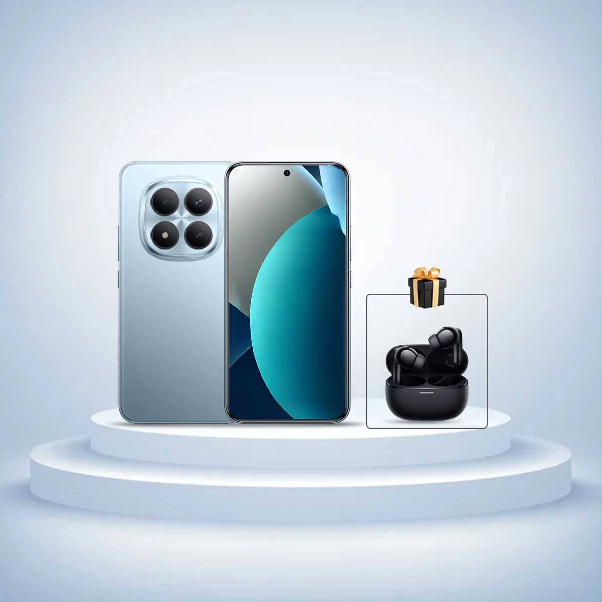 Xiaomi Redmi Note15 Pro+ 5G Android Smartphone (12GB RAM, 512GB Storage) - Blue, KSA Version with Free Xiaomi Buds5 Pro