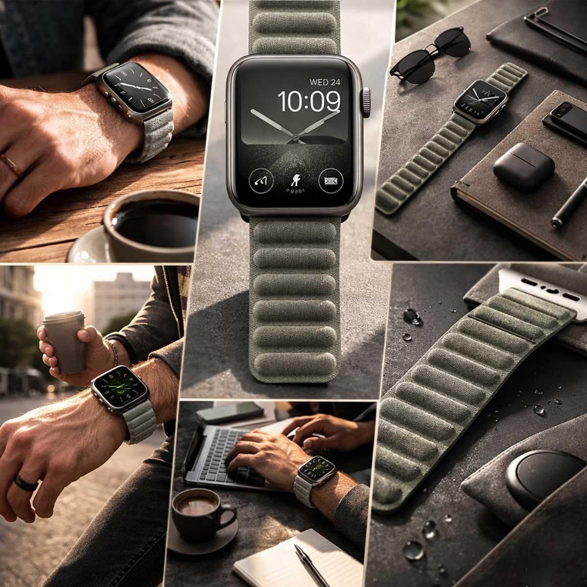 ابل 42mm رمادي سيج سوار ماجنتك لينك - S/M