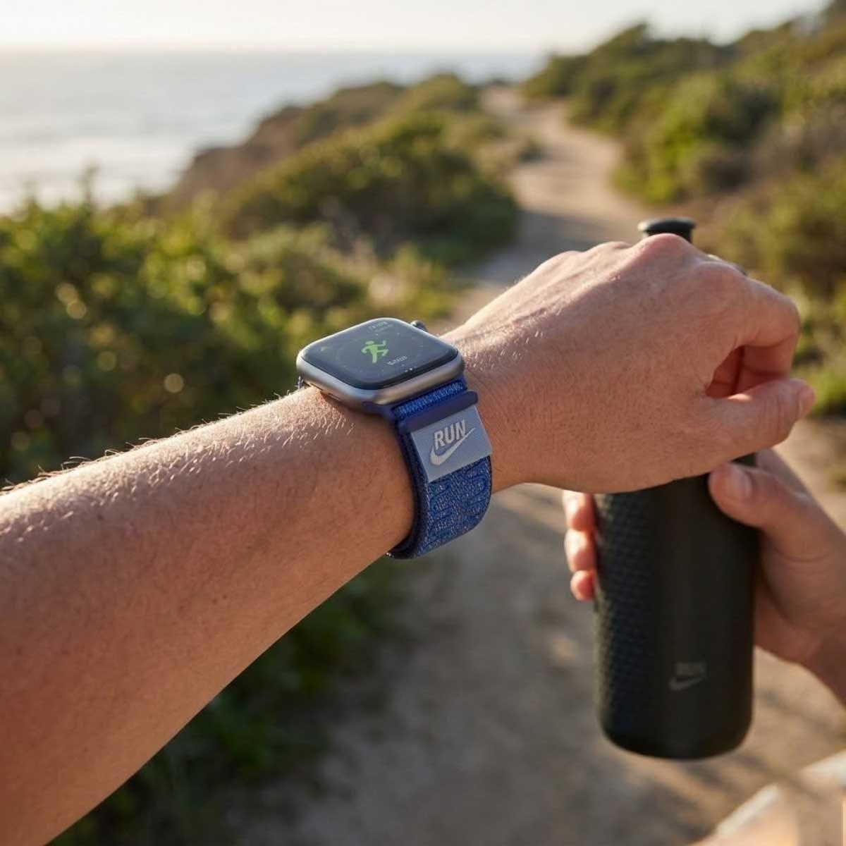 Apple 46mm Blue Ribbon Nike Sport Loop - One Size