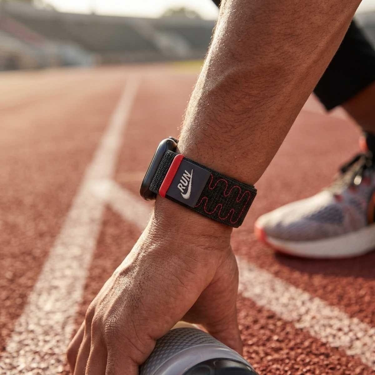 Apple 46mm Midnight Black Nike Sport Loop - One Size