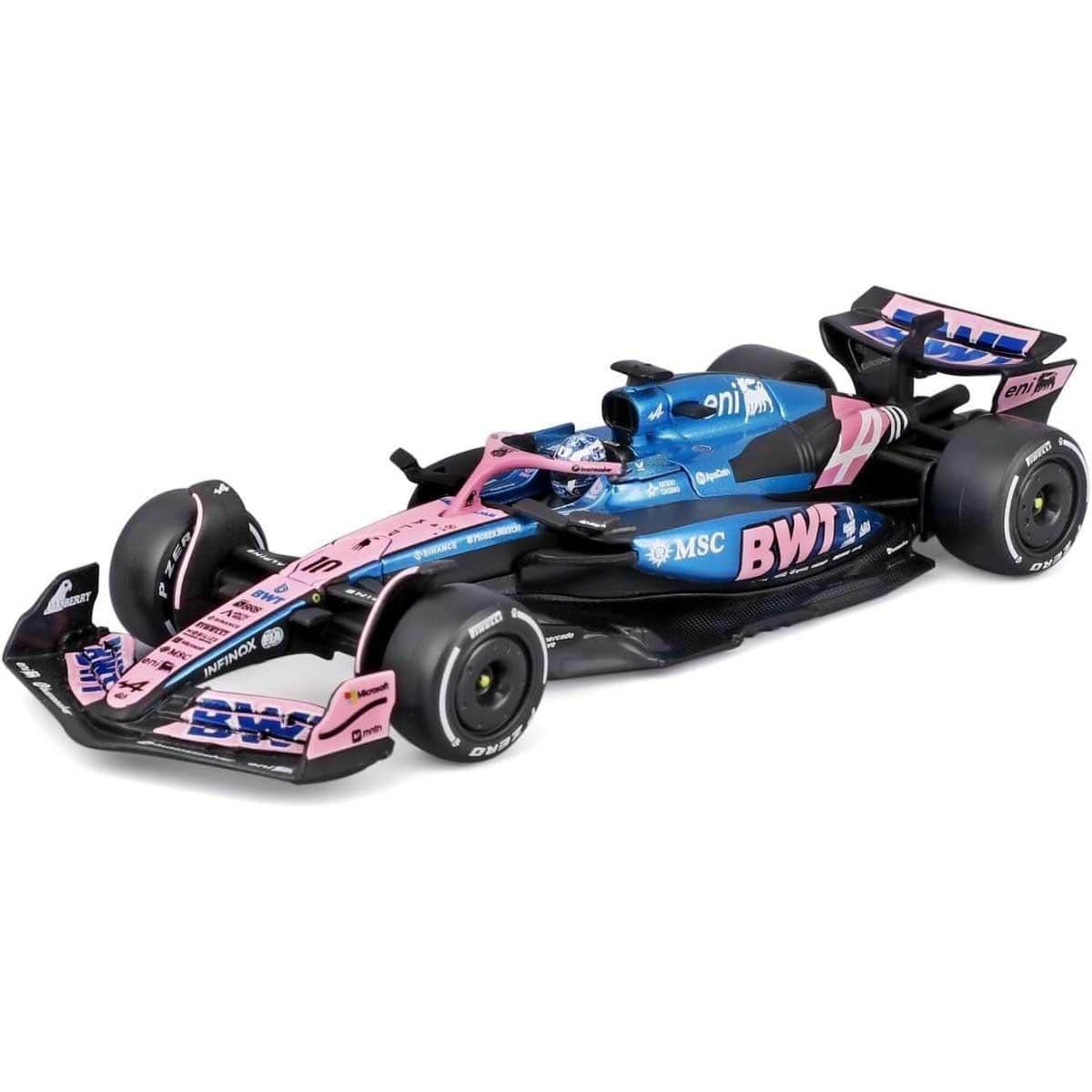 Bburago 1:43 Alpine A525 Diecast Model Car with Helmet Boys, 13+ Years