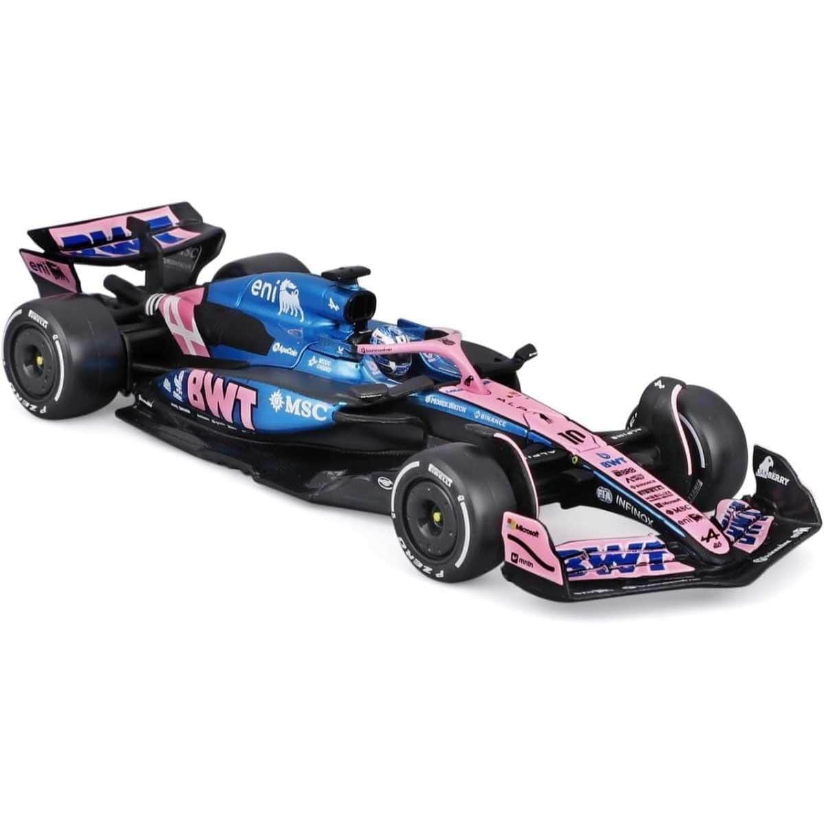 Bburago 1:43 Alpine A525 Diecast Model Car with Helmet Boys, 13+ Years