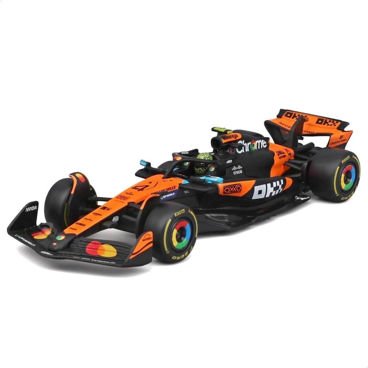 Bburago 1:43 McLaren MCL39 Diecast Model Car with Helmet Boys, 13+ Years