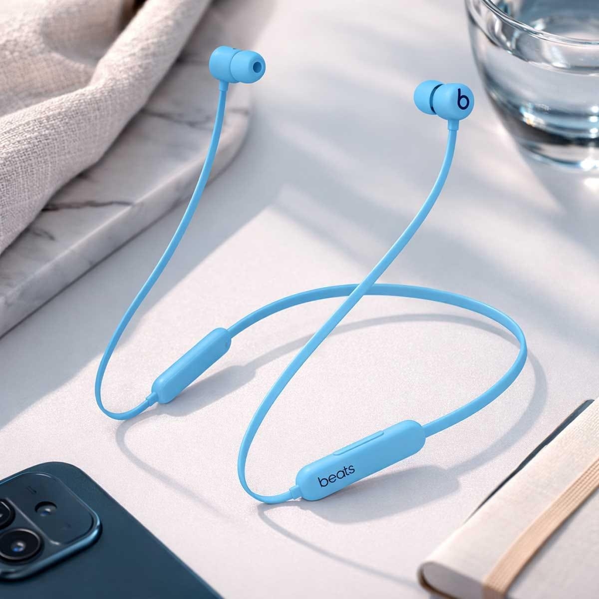 بيتس فليكس سماعات أذن لاسلكية طوال اليوم - أزرق لهبي