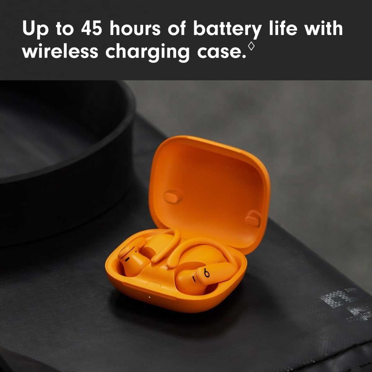 بيتس باور برو 2 سماعات أذن لاسلكية حقيقية - برتقالي كهربائي