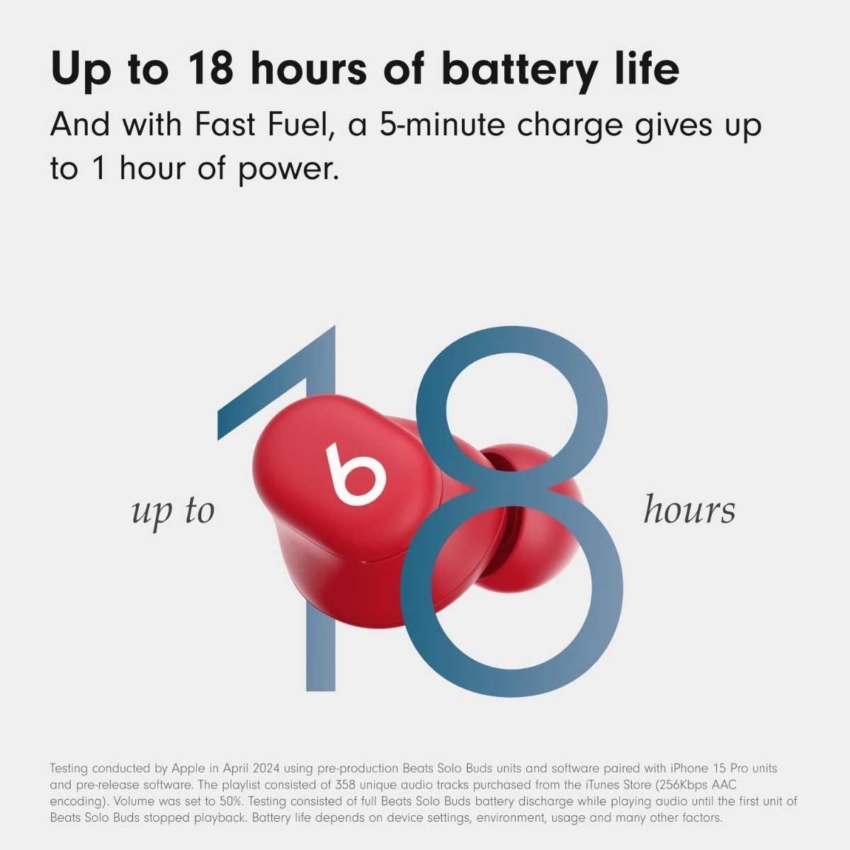 Beats Transparent Red Solo Buds True Wireless Earbuds