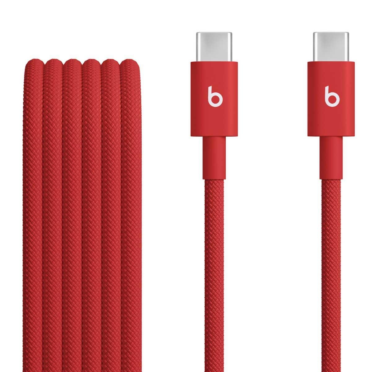 Beats Rapid Red 1.5m USB-C to USB-C Woven Cable