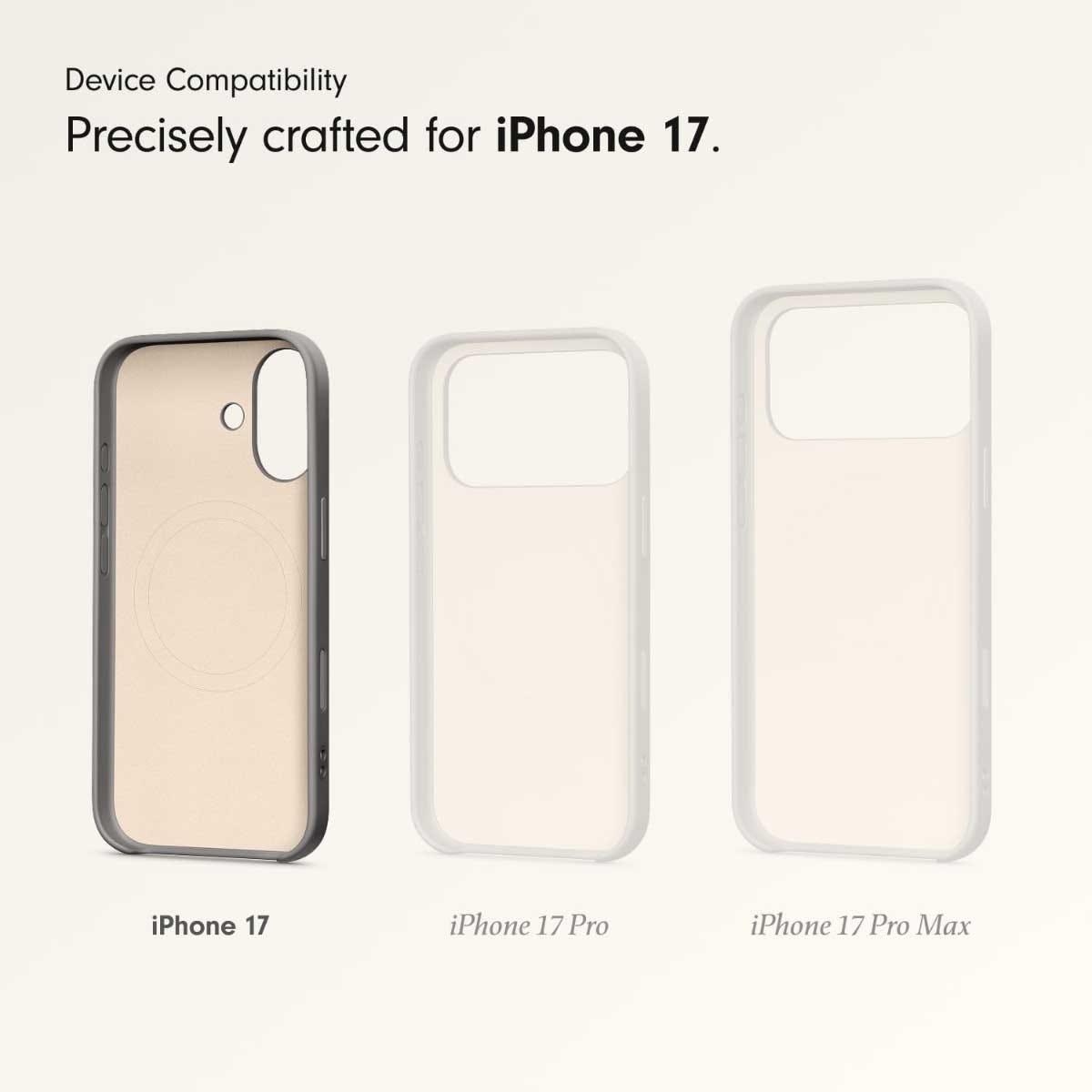 بيتس غطاء مع حامل وMagSafe وتحكم بالكاميرا لآيفون 17 - رمادي غرانيت