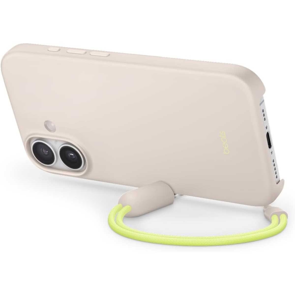 بيتس غطاء مع حامل وMagSafe وتحكم بالكاميرا لآيفون 17 - لايم ستون