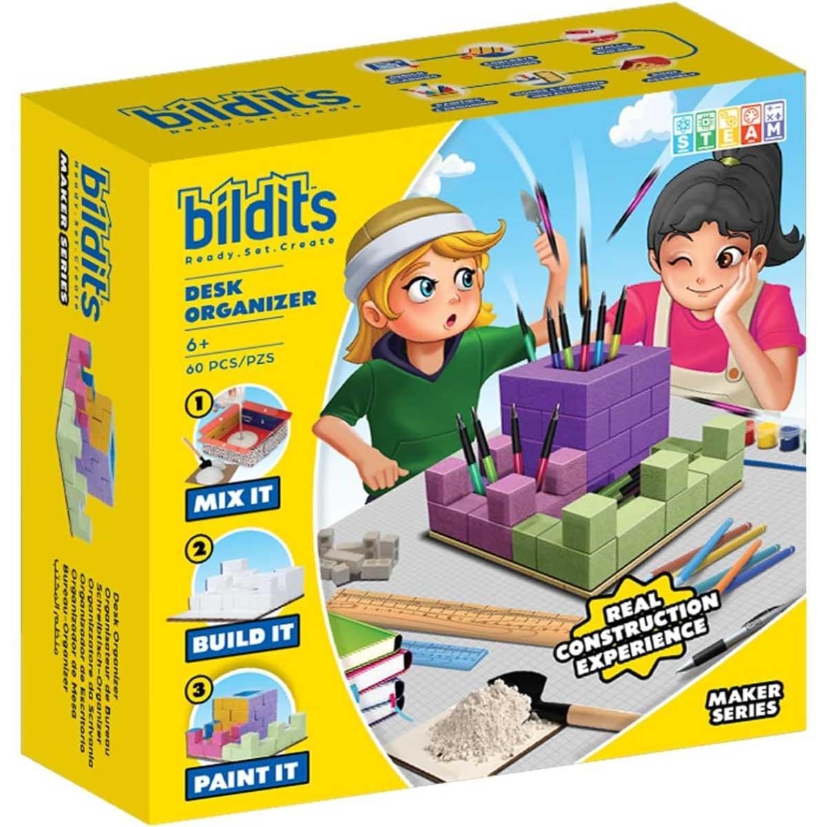 Bildits Desk Organizer Building Kit Unisex, 6-8 Years