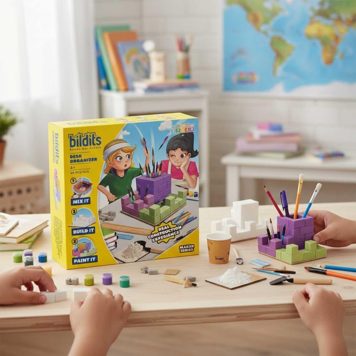 بيلدتس طقم بناء منظم مكتب للجنسين، 6-8 سنوات