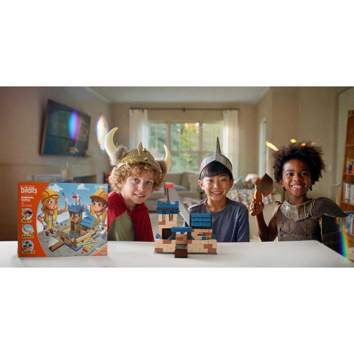 بيلدتس طقم بناء قلعة من العصور الوسطى للجنسين، 8-10 سنوات