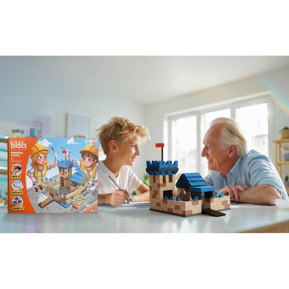 بيلدتس طقم بناء قلعة من العصور الوسطى للجنسين، 8-10 سنوات