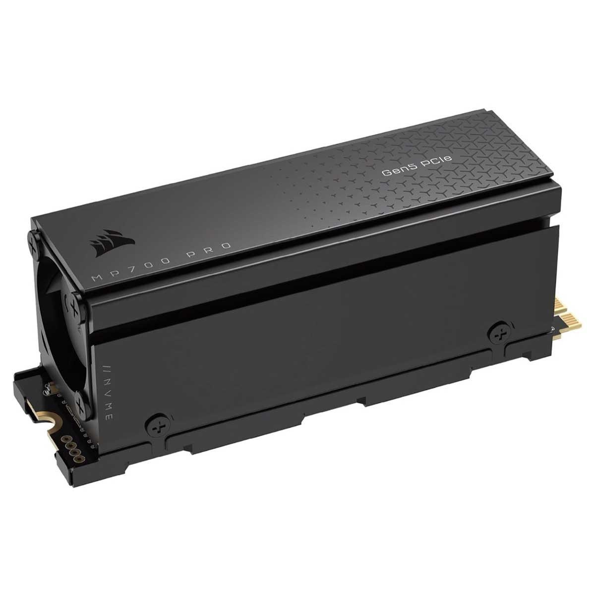 كورسير قرص تخزين SSD داخلي MP700 Pro Gen5 PCIe بسعة 1 تيرابايت مع مبرد