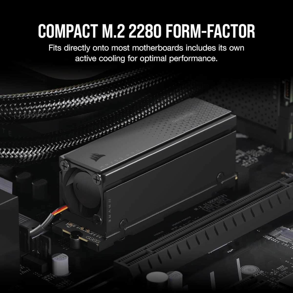 Corsair 1TB MP700 Pro Gen5 PCIe SSD with Cooler