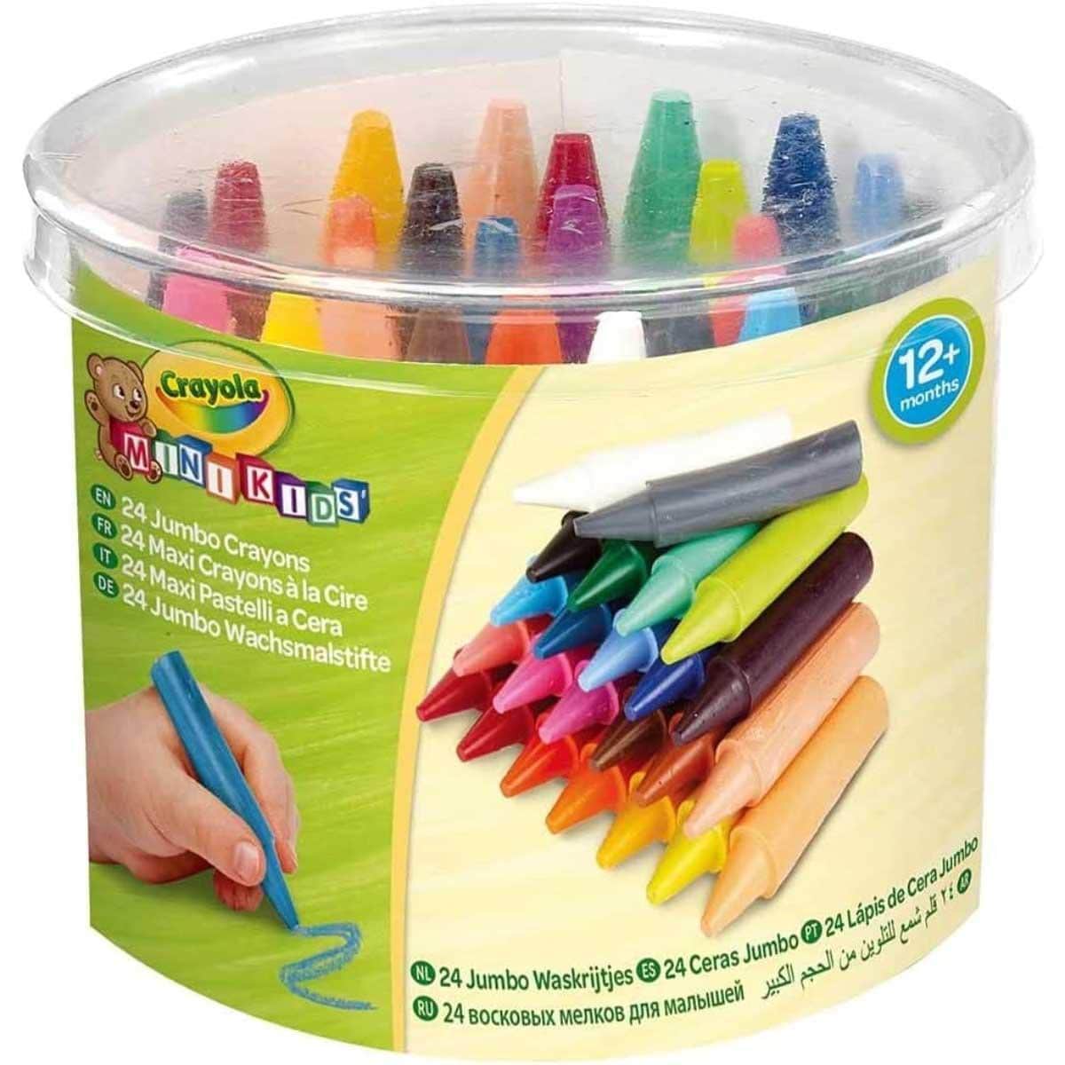 Crayola 24-Piece Jumbo Crayons Set Toddler, 0-2 Years