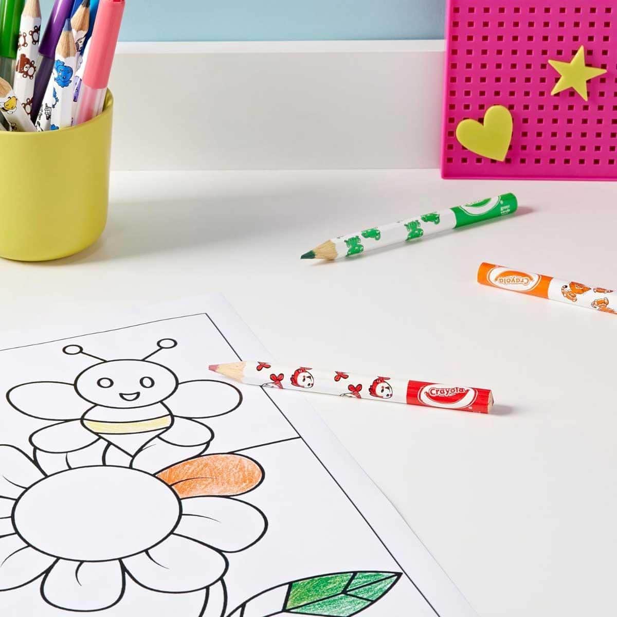 Crayola 8-Piece Jumbo Decorated Pencils Set Toddler, 0-2 Years