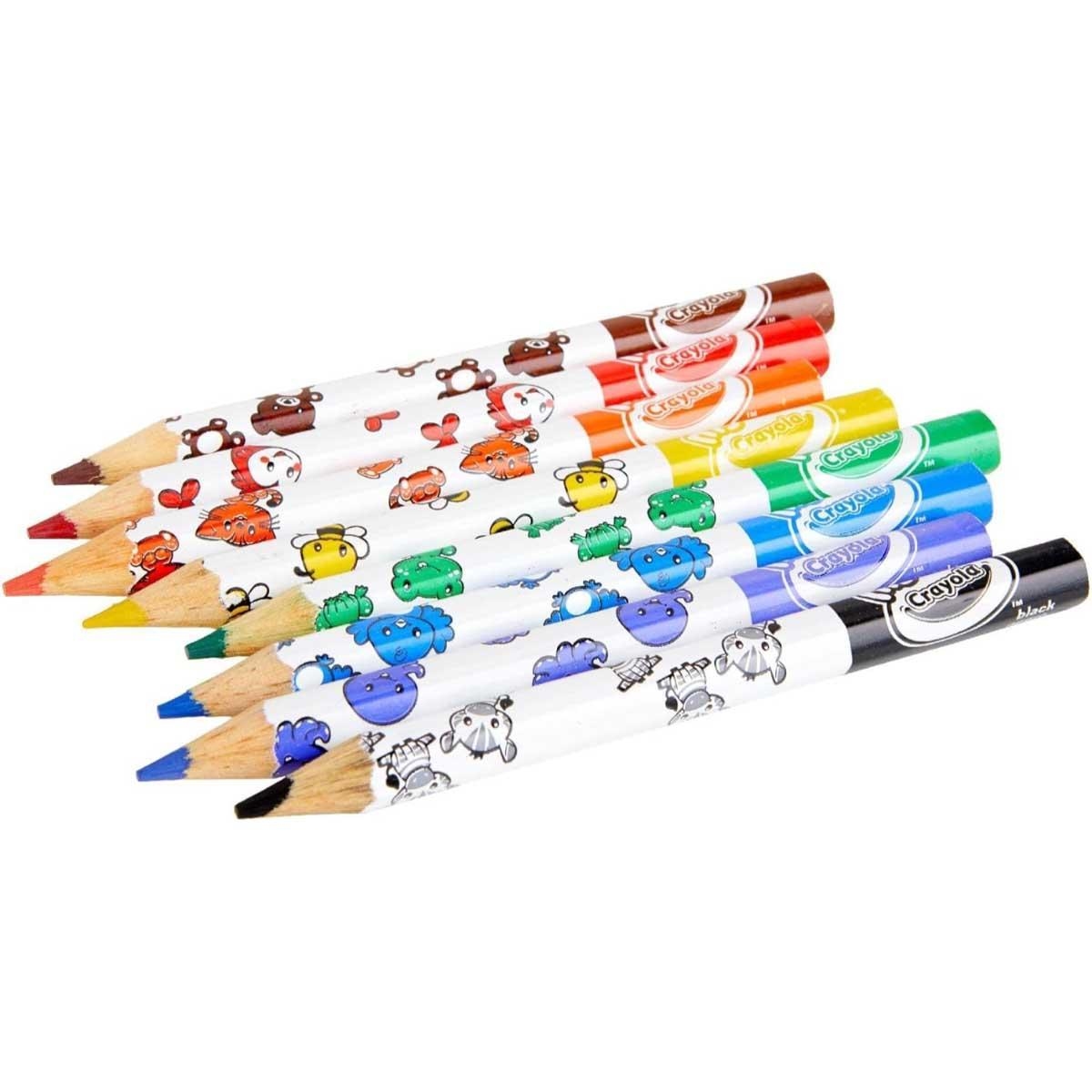 كرايولا مجموعة أقلام رصاص جامبو مزخرفة من 8 قطع للأطفال الصغار، 0-2 سنوات