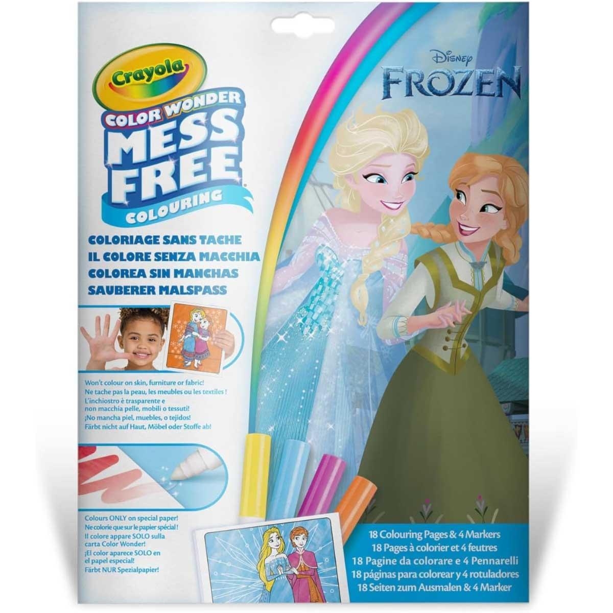 Crayola Color Wonder Disney Frozen Foldalope with Marker Set Unisex, 3-4 Years