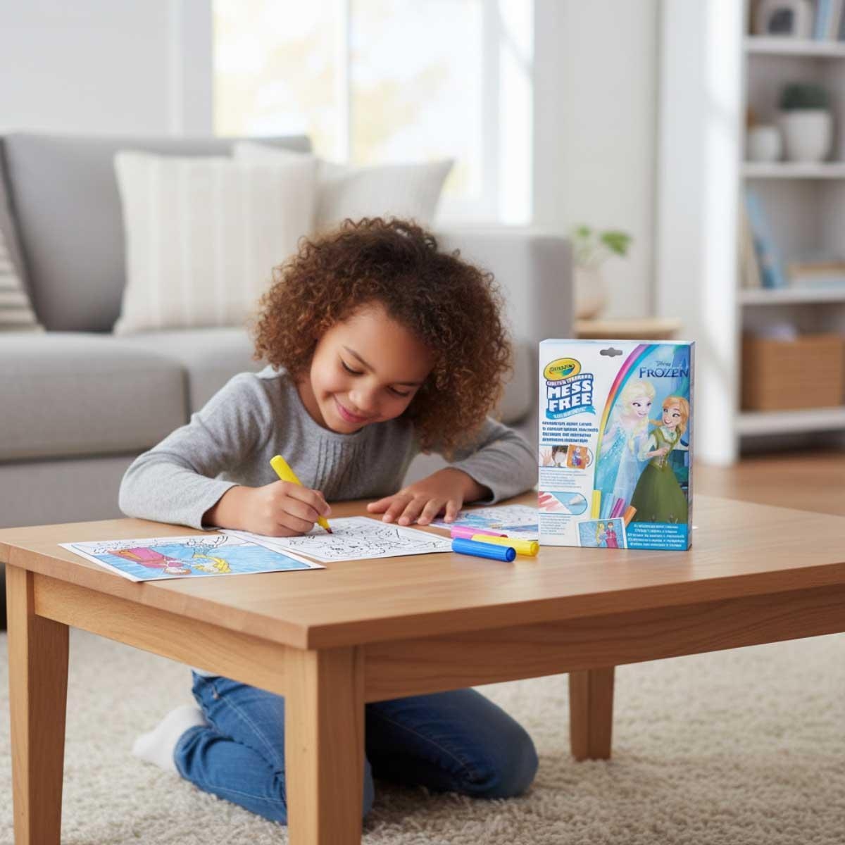 Crayola Color Wonder Disney Frozen Foldalope with Marker Set Unisex, 3-4 Years