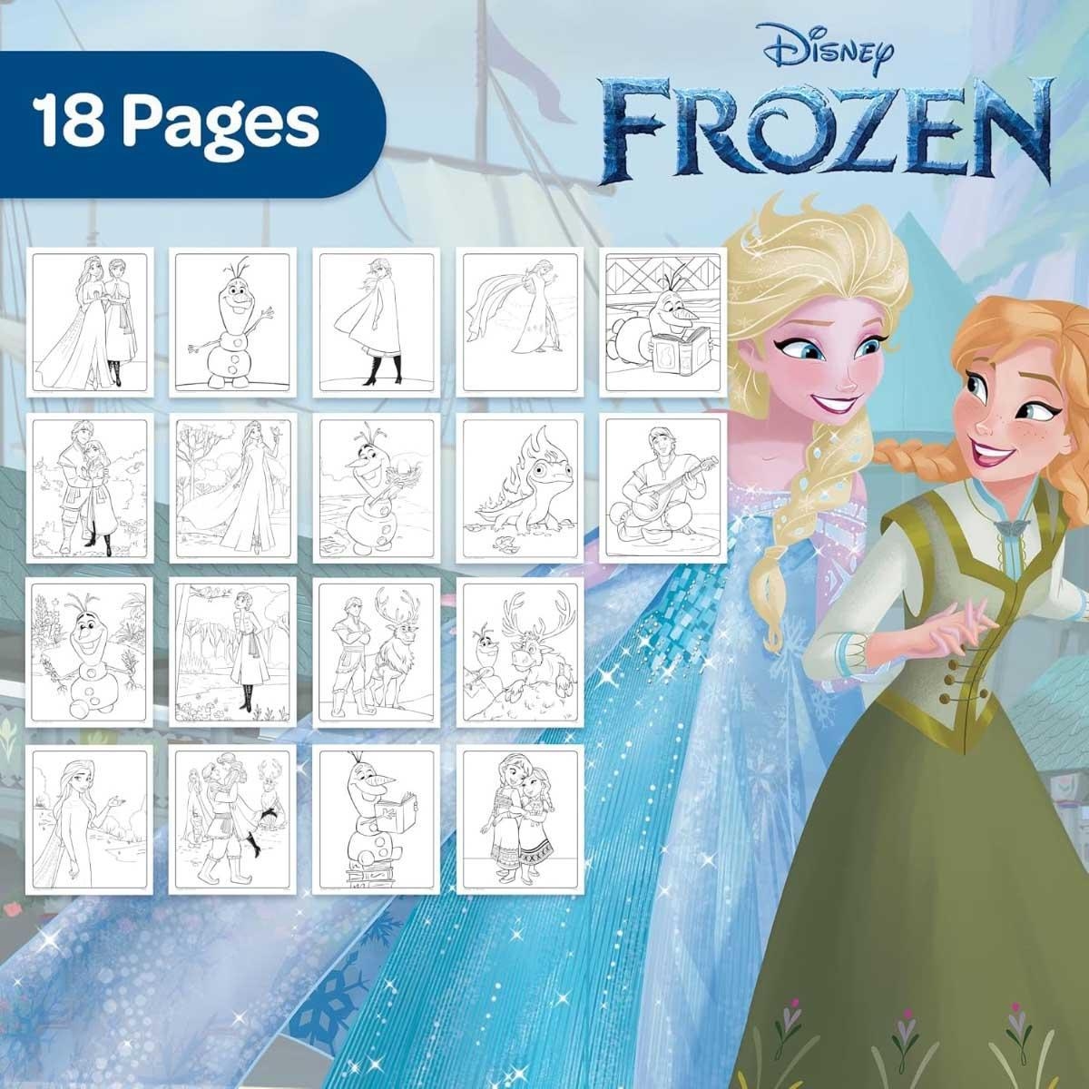 Crayola Color Wonder Disney Frozen Foldalope with Marker Set Unisex, 3-4 Years