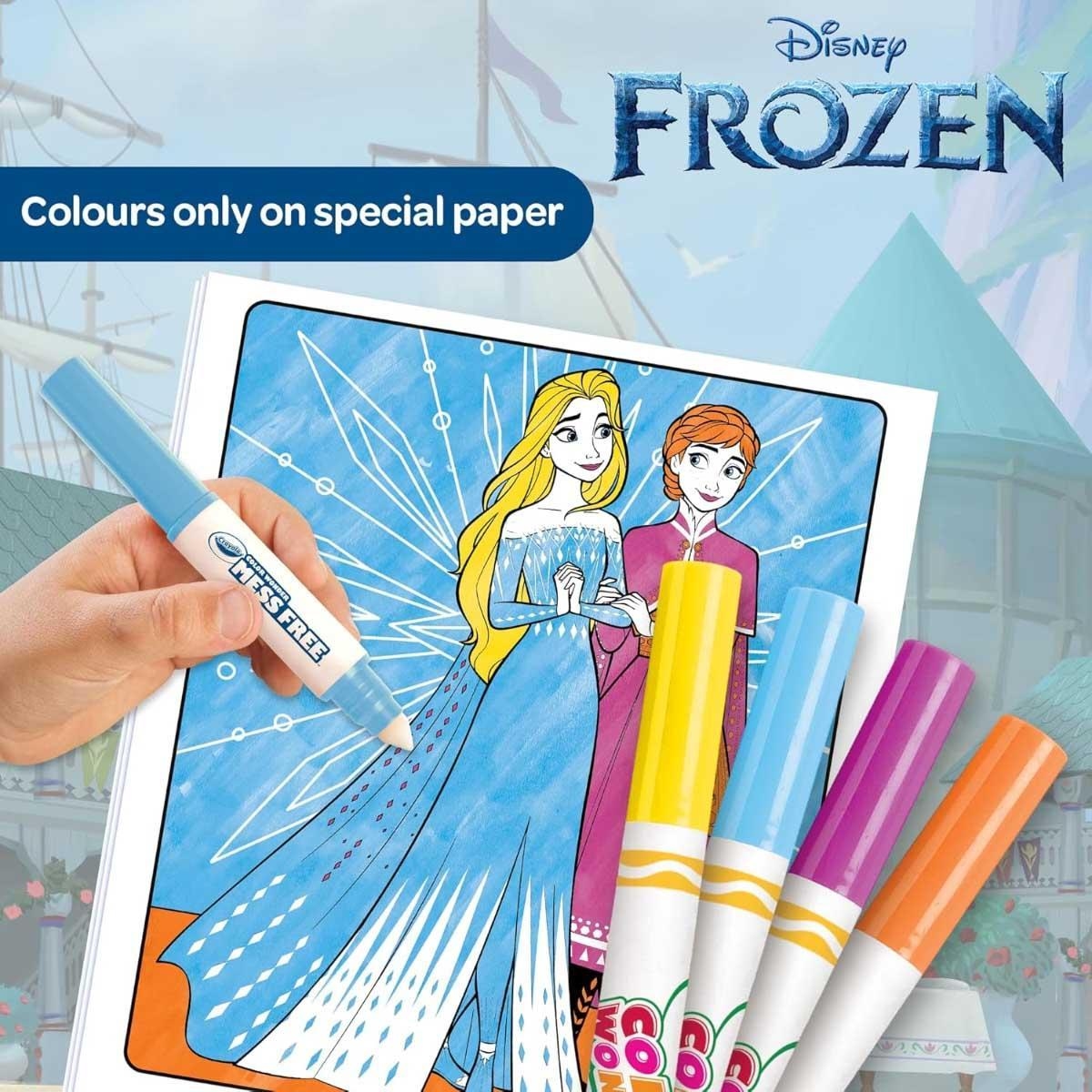 Crayola Color Wonder Disney Frozen Foldalope with Marker Set Unisex, 3-4 Years