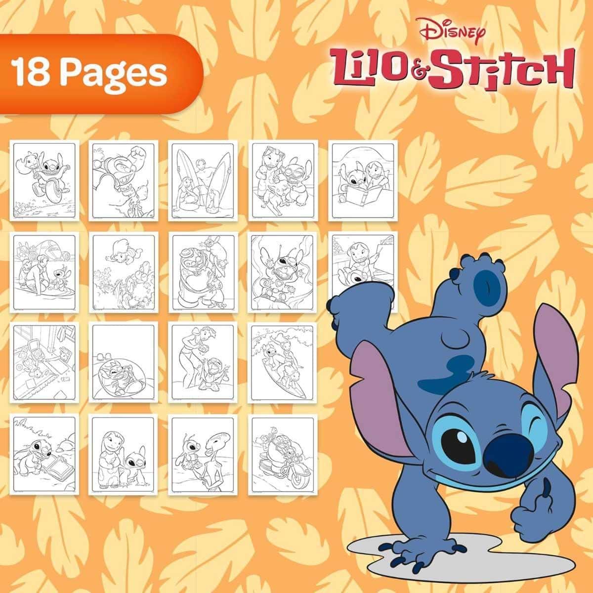 Crayola Color Wonder Disney Lilo & Stitch Foldalope with Marker Set Unisex, 3-4 Years