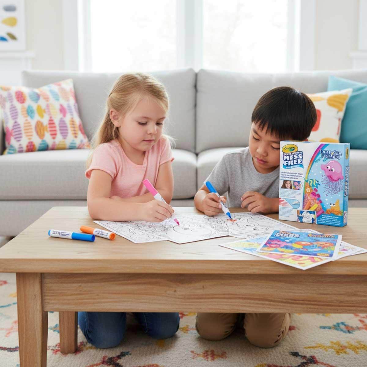Crayola Color Wonder Sea Friends Foldalope Set Unisex, 3-4 Years