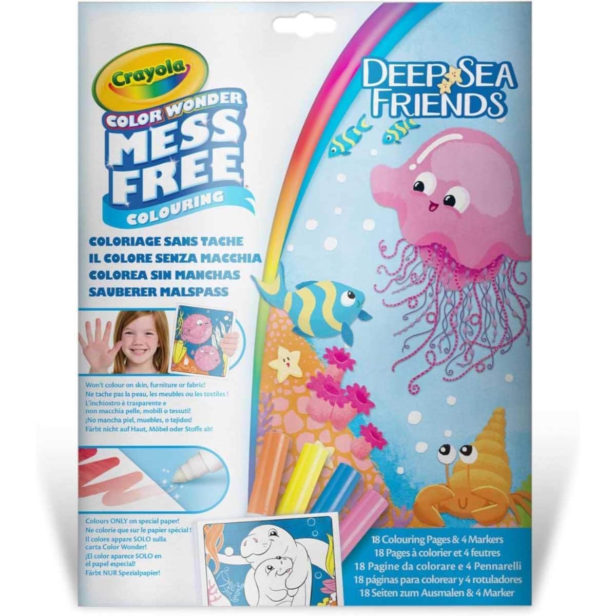 Crayola Color Wonder Sea Friends Foldalope Set Unisex, 3-4 Years