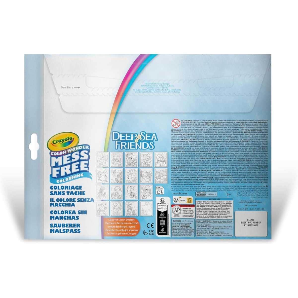 Crayola Color Wonder Sea Friends Foldalope Set Unisex, 3-4 Years