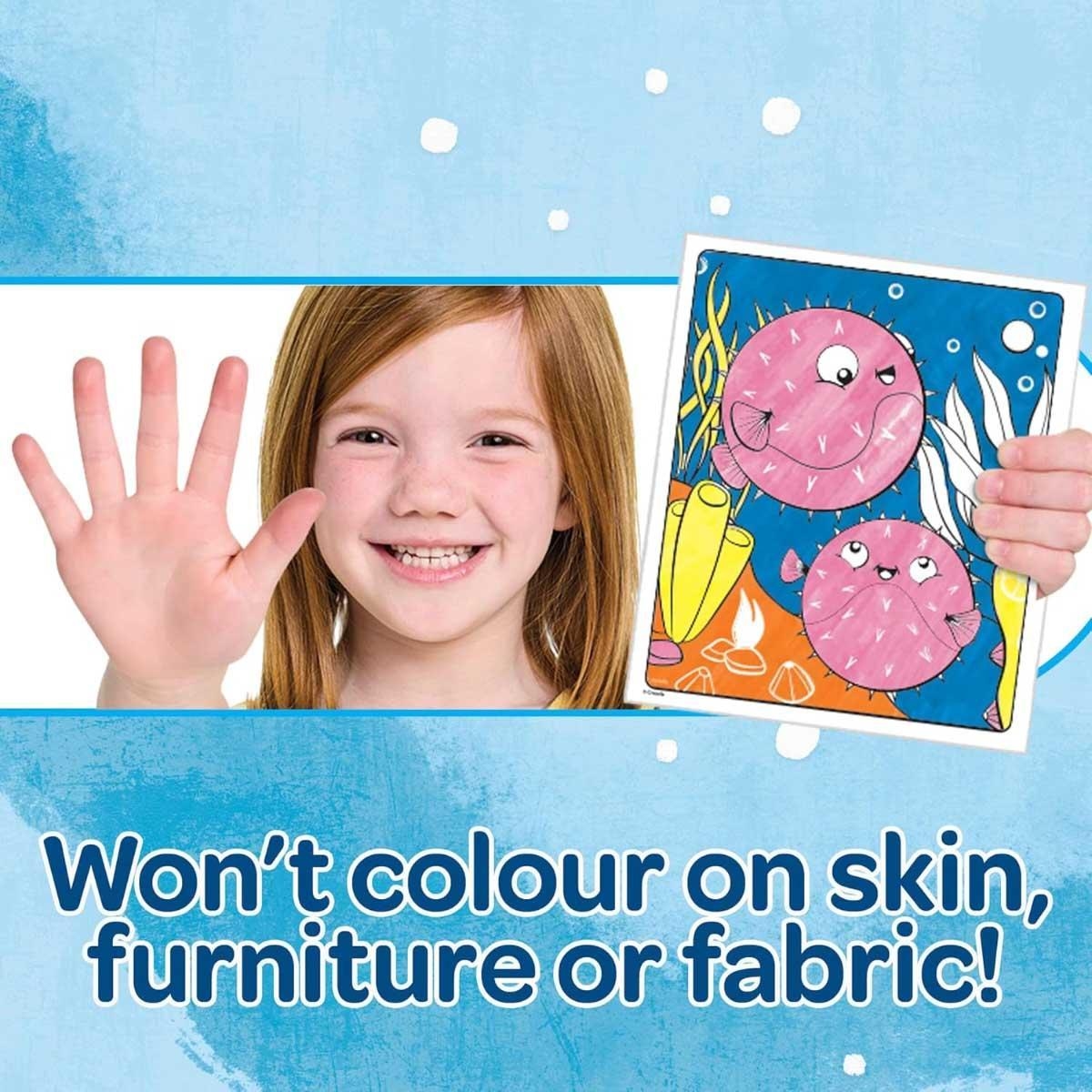 كرايولا كالر وندر مجموعة فولدالوب أصدقاء البحر للجنسين، 3-4 سنوات