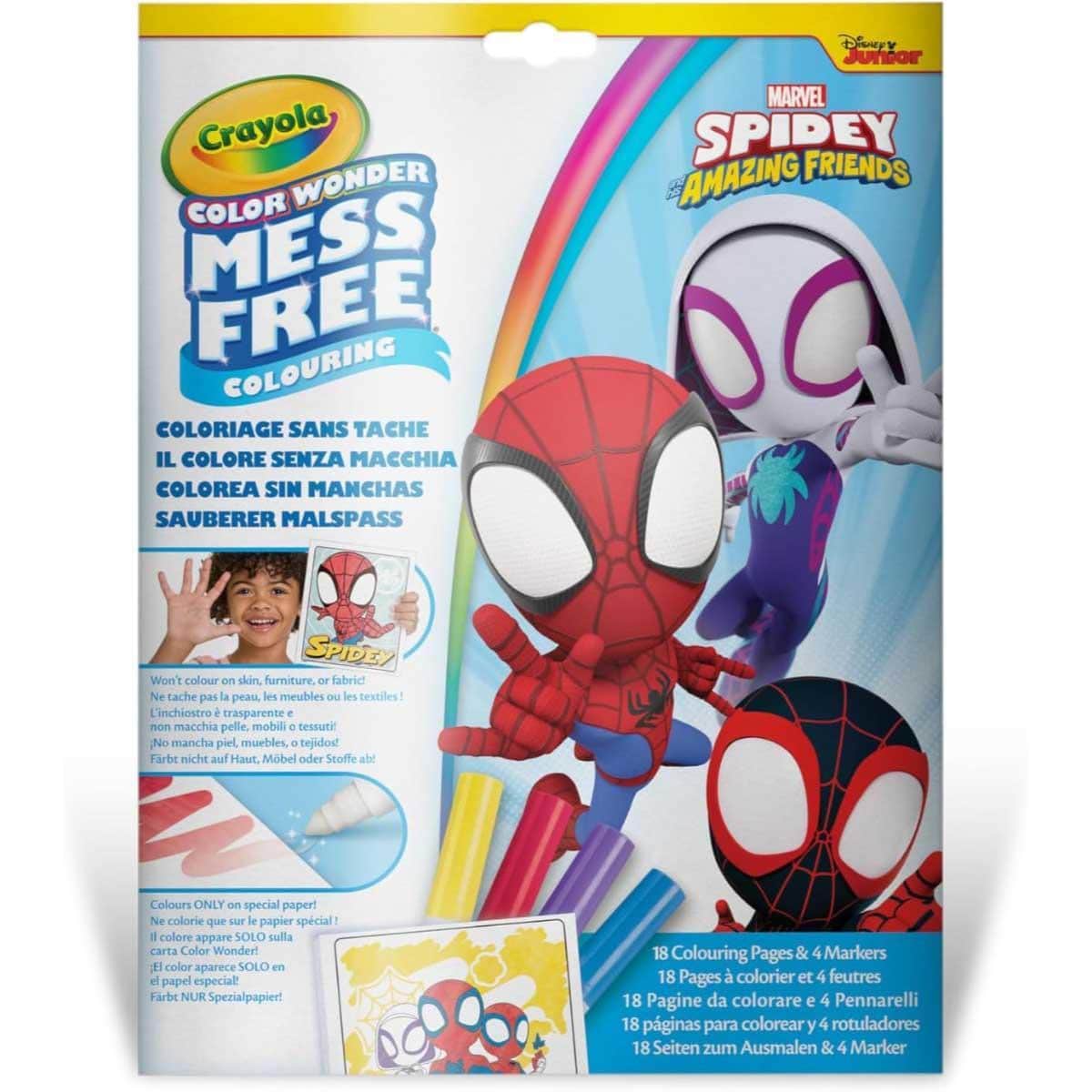 Crayola Color Wonder Spidey Foldalope Set Unisex, 3-4 Years