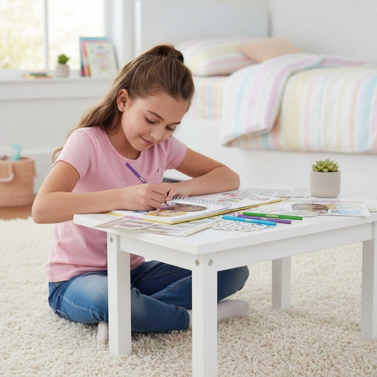 كرايولا كرييشنز مجموعة تلوين منسقة المكياج للبنات، 8-10 سنوات