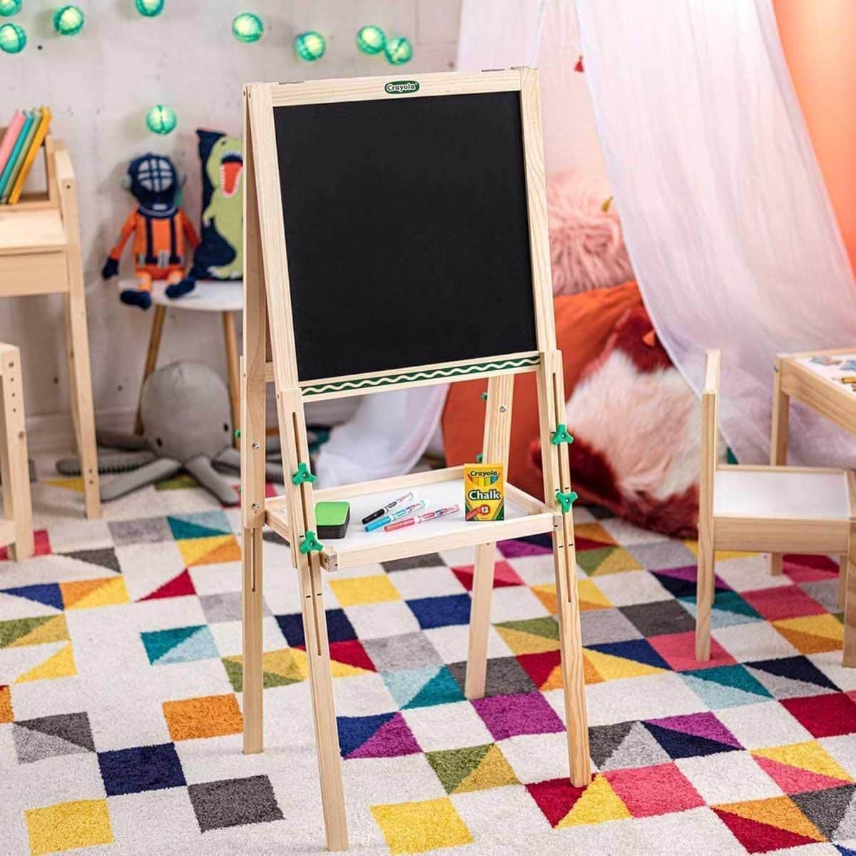 Crayola Kids Wooden Art Easel Unisex, 6-8 Years