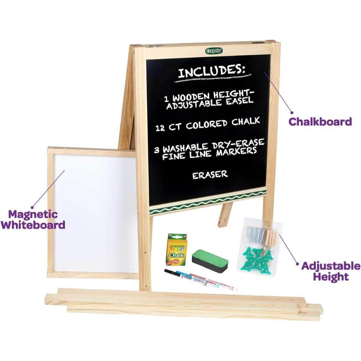 Crayola Kids Wooden Art Easel Unisex, 6-8 Years
